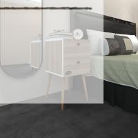 Kenzlife komodin kilitli hanami crd 74*39*39 komidin ahşap ayaklı kitaplık ayakkabılık kapaklı arkalıklı