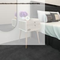 Kenzlife komodin çıntay crd 57*39*39 çekmeceli kilitli ahşap ayaklı komidin