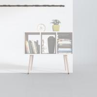 Kenzlife komodin adberilgen cvz 74*90*39 ahşap ayaklı komidin kitaplık