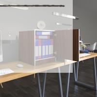 Kenzlife kapaklı mutfak dolabı melek39 cvz 039x039x39 banyo ofis komodin (m)