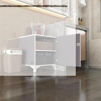 Kenzlife kilitli dolap rana39 gri 47*39*39 banyo dolabı hazır mutfak ofis kiler kitaplık evrak ayaklı
