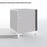 Kenzlife kilitli dolap rana39 gri 47*39*39 banyo dolabı hazır mutfak ofis kiler kitaplık evrak ayaklı