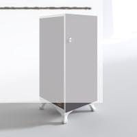 Kenzlife kilitli dolap rana39 gri 68*39*39 banyo dolabı hazır mutfak ofis kiler kitaplık evrak ayaklı