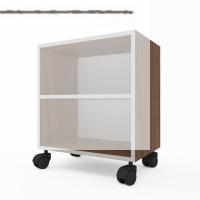 Kenzlife kitaplık beril 048*060*020 cvz tekerlekli mutfak dolabı banyo ofis ayakkabılık kiler