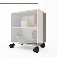 Kenzlife kitaplık beril 048*060*020 crd tekerlekli mutfak dolabı banyo ofis ayakkabılık kiler