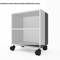 Kenzlife kitaplık beril 068*030*020 gri tekerlekli mutfak dolabı banyo ofis ayakkabılık kiler