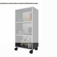 Kenzlife kitaplık beril 108*060*020 gri tekerlekli mutfak dolabı banyo ofis ayakkabılık kiler