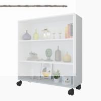 Kenzlife kitaplık beril 108*090*020 byz tekerlekli mutfak dolabı banyo ofis ayakkabılık kiler