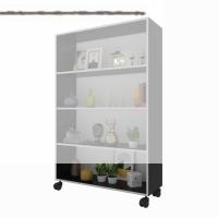 Kenzlife kitaplık beril 148*090*020 gri tekerlekli mutfak dolabı banyo ofis ayakkabılık kiler