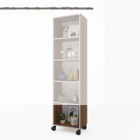 Kenzlife kitaplık beril 168*040*020 cvz tekerlekli mutfak dolabı banyo ofis ayakkabılık kiler