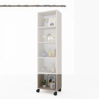 Kenzlife kitaplık beril 168*040*020 crd tekerlekli mutfak dolabı banyo ofis ayakkabılık kiler