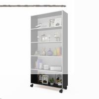 Kenzlife kitaplık beril 168*090*020 gri tekerlekli mutfak dolabı banyo ofis ayakkabılık kiler