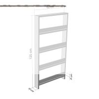 Kenzlife kitaplık fernur 120*060*10 byz duvar rafı