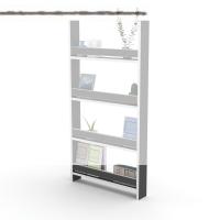 Kenzlife kitaplık fernur 120*060*10 gri duvar rafı