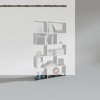 Kenzlife kitaplık firuze 150*090*20 gri duvar rafı