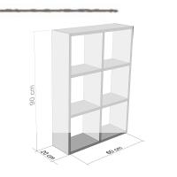 Kenzlife kitaplık güher 090*060*20 byz duvar rafı