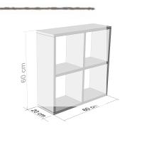 Kenzlife kitaplık gülbin 060*060*20 cvz duvar rafı