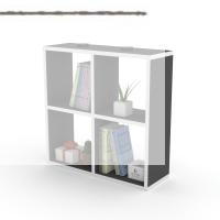 Kenzlife kitaplık gülbin 060*060*20 gri duvar rafı