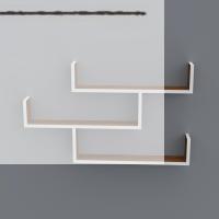 Kenzlife kitaplık gülin 055*080*20 cvz duvar rafı