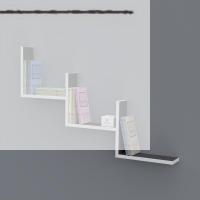 Kenzlife kitaplık günan 060*090*20 gri duvar rafı