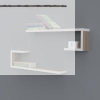 Kenzlife kitaplık kayra 015*060*20*2 crd duvar rafı