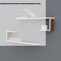 Kenzlife kitaplık kayra 015*060*20*2 cvz duvar rafı