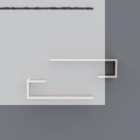 Kenzlife kitaplık kayra 015*060*20*2 cvz duvar rafı