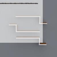 Kenzlife kitaplık mediha 015*060*20*3 cvz duvar rafı