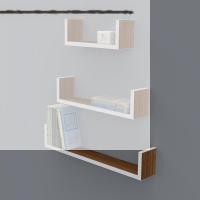 Kenzlife kitaplık müjgan 012*060-045-030*20 cvz duvar rafı