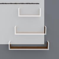 Kenzlife kitaplık müjgan 012*060-045-030*20 cvz duvar rafı