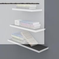 Kenzlife kitaplık nadire 000*050-040-030*20 gri duvar rafı