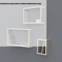 Kenzlife kitaplık neslişah 030*060*20*3 crd duvar rafı