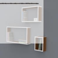 Kenzlife kitaplık neslişah 030*060*20*3 cvz duvar rafı