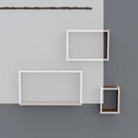 Kenzlife kitaplık neslişah 030*060*20*3 cvz duvar rafı