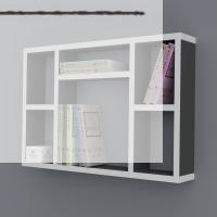 Kenzlife kitaplık neşve 040*060*20 gri duvar rafı