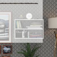 Kenzlife kitaplık nihan 040*060*20 gri duvar rafı