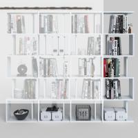 Kenzlife kitaplık raf diba4 byz 129X160x19 banyo kiler ofis (m)