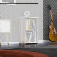 Kenzlife kitaplık süper ga 060*40*19 crd 2 katlı tek bölme ofis mutfak banyo dolabı arkalıksız