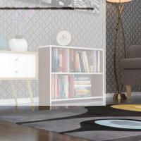 Kenzlife kitaplık süper ga 060*80*19 cvz 2 katlı tek bölme ofis mutfak banyo dolabı arkalıksız