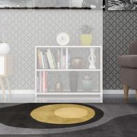 Kenzlife kitaplık süper ga 060*80*19 cvz 2 katlı tek bölme ofis mutfak banyo dolabı arkalıksız