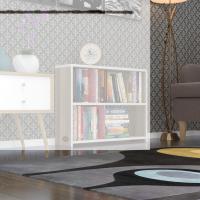 Kenzlife kitaplık süper ga 060*80*19 crd 2 katlı tek bölme ofis mutfak banyo dolabı arkalıksız