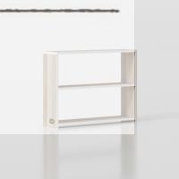 Kenzlife kitaplık süper ga 060*80*19 crd 2 katlı tek bölme ofis mutfak banyo dolabı arkalıksız