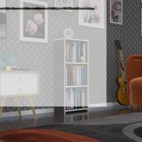 Kenzlife kitaplık süper ga 090*40*19 gri 3 katlı tek bölme ofis mutfak banyo dolabı arkalıksız