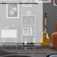 Kenzlife kitaplık süper ga 090*40*19 gri 3 katlı tek bölme ofis mutfak banyo dolabı arkalıksız
