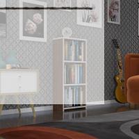 Kenzlife kitaplık süper ga 090*40*19 cvz 3 katlı tek bölme ofis mutfak banyo dolabı arkalıksız