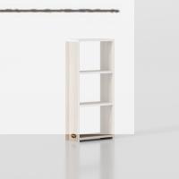 Kenzlife kitaplık süper ga 090*40*19 crd 3 katlı tek bölme ofis mutfak banyo dolabı arkalıksız