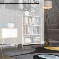 Kenzlife kitaplık süper ga 090*80*19 crd 3 katlı tek bölme ofis mutfak banyo dolabı arkalıksız