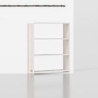 Kenzlife kitaplık süper ga 090*80*19 crd 3 katlı tek bölme ofis mutfak banyo dolabı arkalıksız