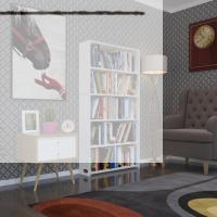 Kenzlife kitaplık süper ga 150*80*19 byz 5 katlı tek bölme çift bölme opsiyonlu ofis mutfak banyo dolabı arkalıksız