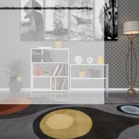 Kenzlife kitaplık süper ga 150*80*19 byz 5 katlı tek bölme çift bölme opsiyonlu ofis mutfak banyo dolabı arkalıksız